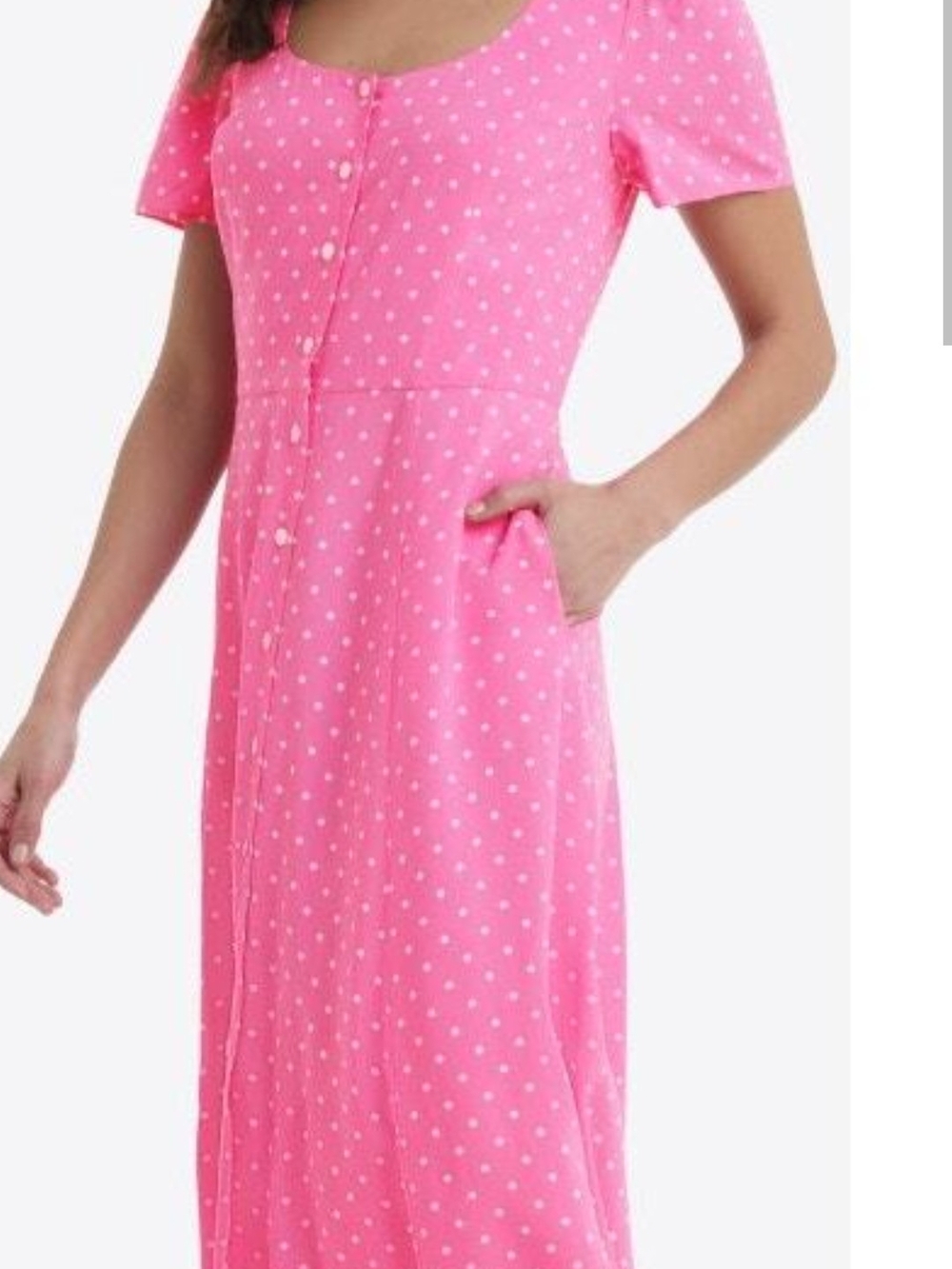 Draper James Hot Pink Dress with Blue Label